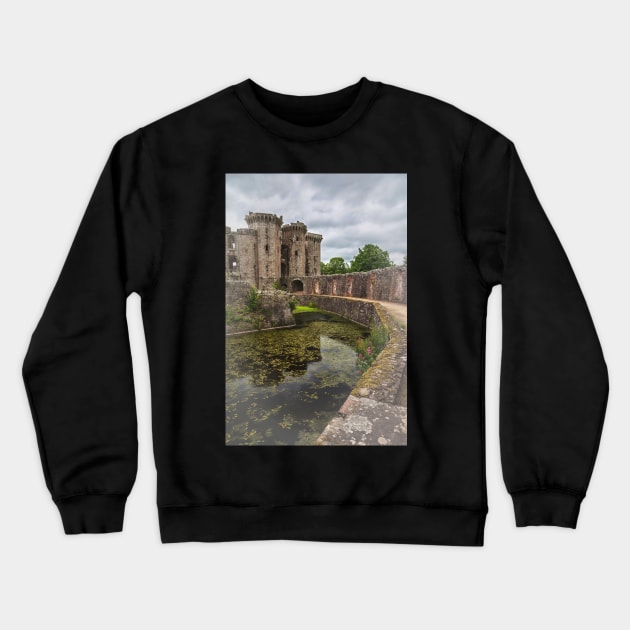 Pathway By The Castle Moat Crewneck Sweatshirt by IanWL